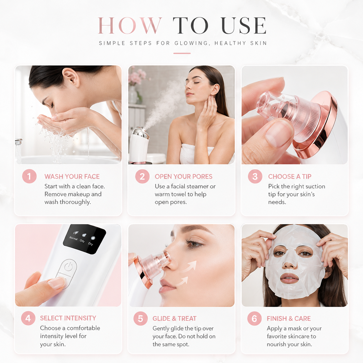 5-in-1 Rechargeable Facial Cleansing Device