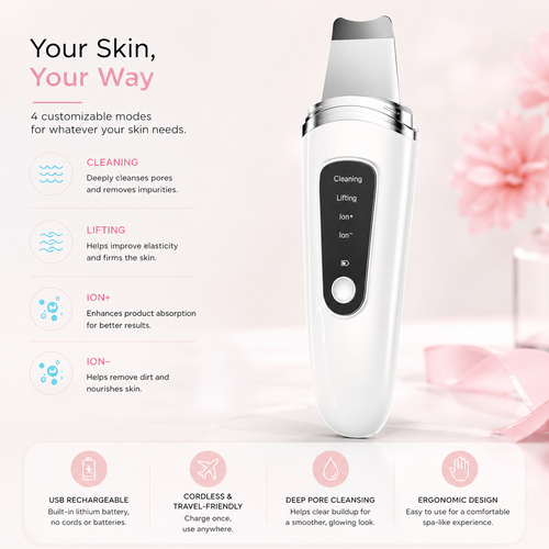 4-In-1 Facial Scraper & Pore Cleanser
