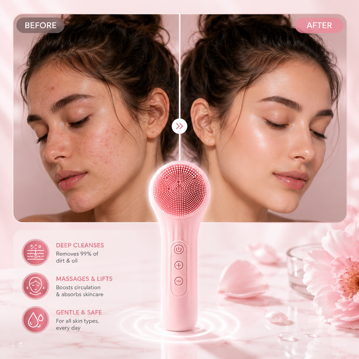 Sonic Facial Cleansing Brush