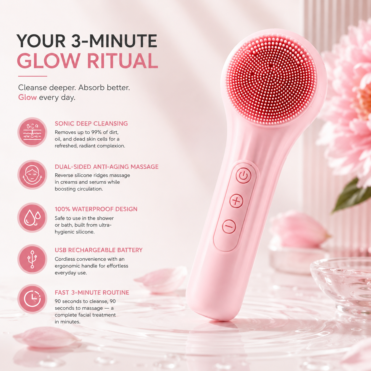 Sonic Facial Cleansing Brush